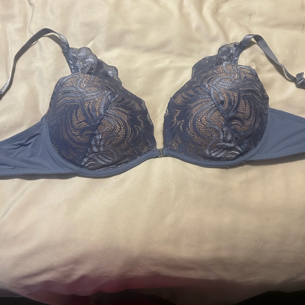 Adored by Adore Me 38D Lavender Lace Underwire Back Closure Bra